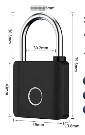 Electronic Fingerprint Smart Padlock