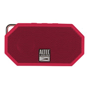 Altec Lansing Mini H2O - Waterproof Bluetooth Speaker IP67 Certified & Floats in Water Compact & Portable Speaker for Hiking Camping Pool and Beach Red