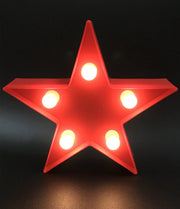 3D Star Shaped LED Table Lamp - Creative Night Light