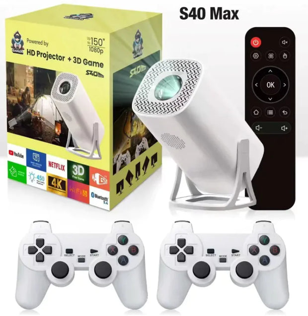 Wireless Same Screen HD Home Portable Game Projector