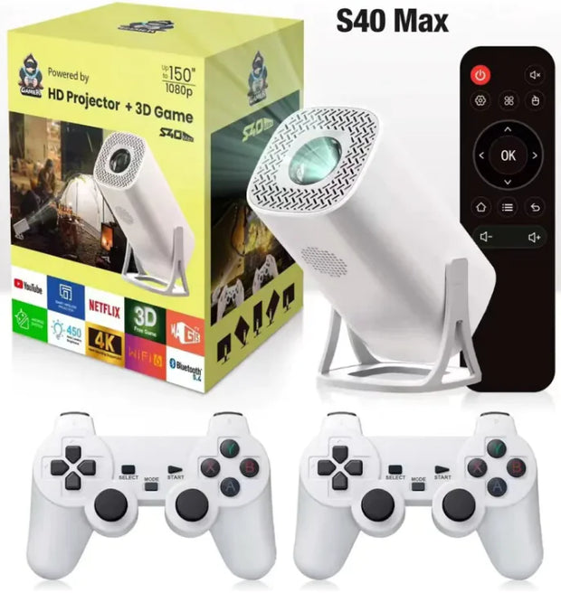 Wireless Same Screen HD Home Portable Game Projector