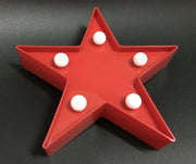3D Star Shaped LED Table Lamp - Creative Night Light